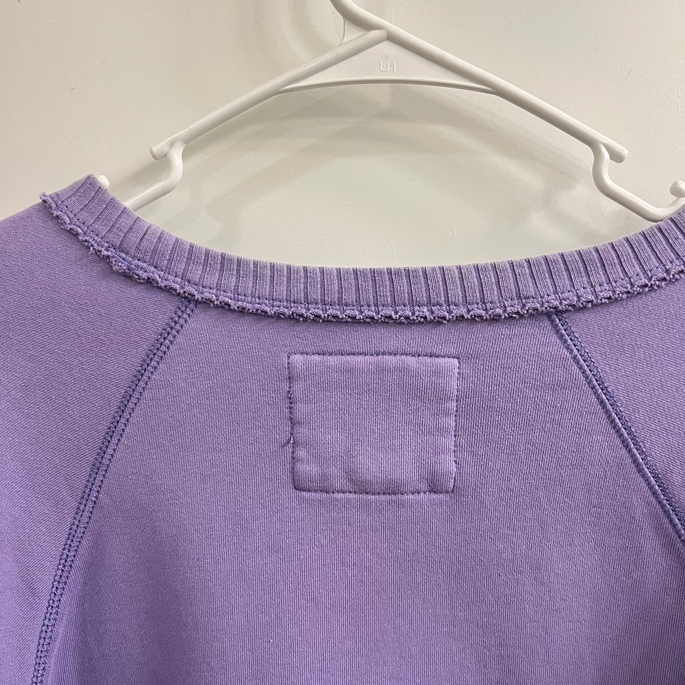 American Eagle This Feels Seriously Lived In Lavender Crew Neck | Size Medium - Picture 6 of 7